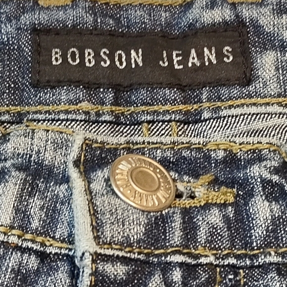 VTG Bobson Jeans Side Zipper Blue Jeans - Picture 7 of 12